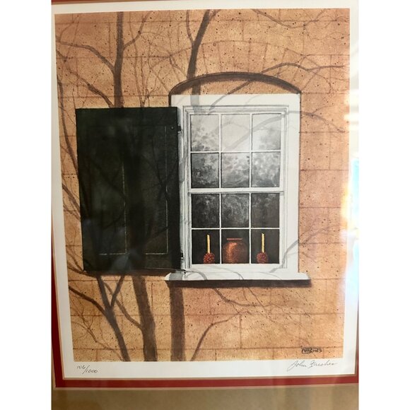 Framed Limited Edition Print "Old Salem The Boys School" By John Furches 106/100 - Picture 9 of 10